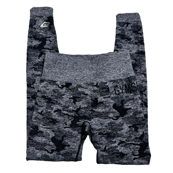 Gymshark Pants - Gymshark Adapt Black Camo Seamless leggings